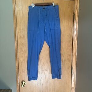 Sonoma Blue Cropped Pants Relaxed Fit